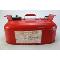 Vintage Suzuki Metal Outboard Portable Fuel Gas Tank 4 Gallon