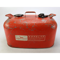 Vintage OMC Johnson Metal Outboard Portable Fuel Gas Tank 6 Gallon