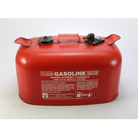 Vintage Tempo Metal Outboard Portable Fuel Gas Tank Johnson Evinrude 6 Gallon
