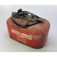 Vintage Evinrude Cruis-A-Day Metal Outboard Fuel Tank w/ Hoses 6 Gallon