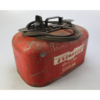 Vintage Evinrude Cruis-A-Day Metal Outboard Fuel Tank w/ Hoses 6 Gallon