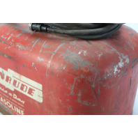 Vintage Evinrude Cruis-A-Day Metal Outboard Fuel Tank w/ Hoses 6 Gallon