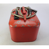 Vintage Mercury Quicksilver Metal Outboard Fuel Tank w/ Hose 6 Gallon