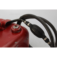 Vintage Mercury Metal Outboard Fuel Tank w/ Hose 3 Gallon