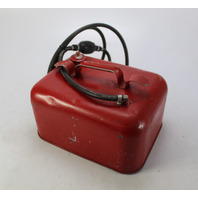 Vintage Mercury Metal Outboard Fuel Tank w/ Hose 3 Gallon