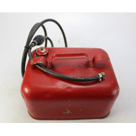 Vintage Mercury Metal Outboard Fuel Tank w/ Hose 3 Gallon