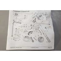 880093A03 Mercury 2007-12 Tiller Handle Kit 40 50 60 EFI 4-Stroke NEW OLD STOCK