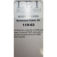 N2KEXT-25RD 119-83 LEI Lowrance 2006 & UP 25' GPS Extension Cable NEW