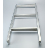 Sweetwater 3-Step Aluminum Ladder Bottom 30-1/2" Smooth W/ Hinge Protectors NEW