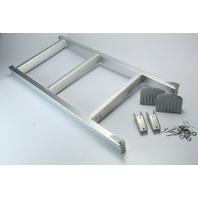 Sweetwater 3-Step Aluminum Ladder Bottom 30-1/2" Smooth W/ Hinge Protectors NEW