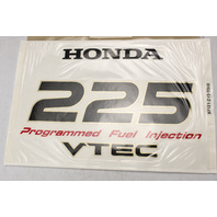 87121-ZY3-000 NEW OEM Honda VTEC Decal 225 HP