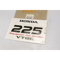 87121-ZY3-000 NEW OEM Honda VTEC Decal 225 HP