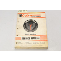 OMC Cobra Stern Drive 1991 RGD Service Manual 4 6 8 cylinder 507953