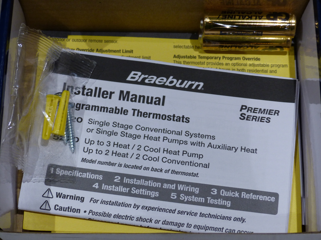 Braeburn Thermostat Manual 1020nc
