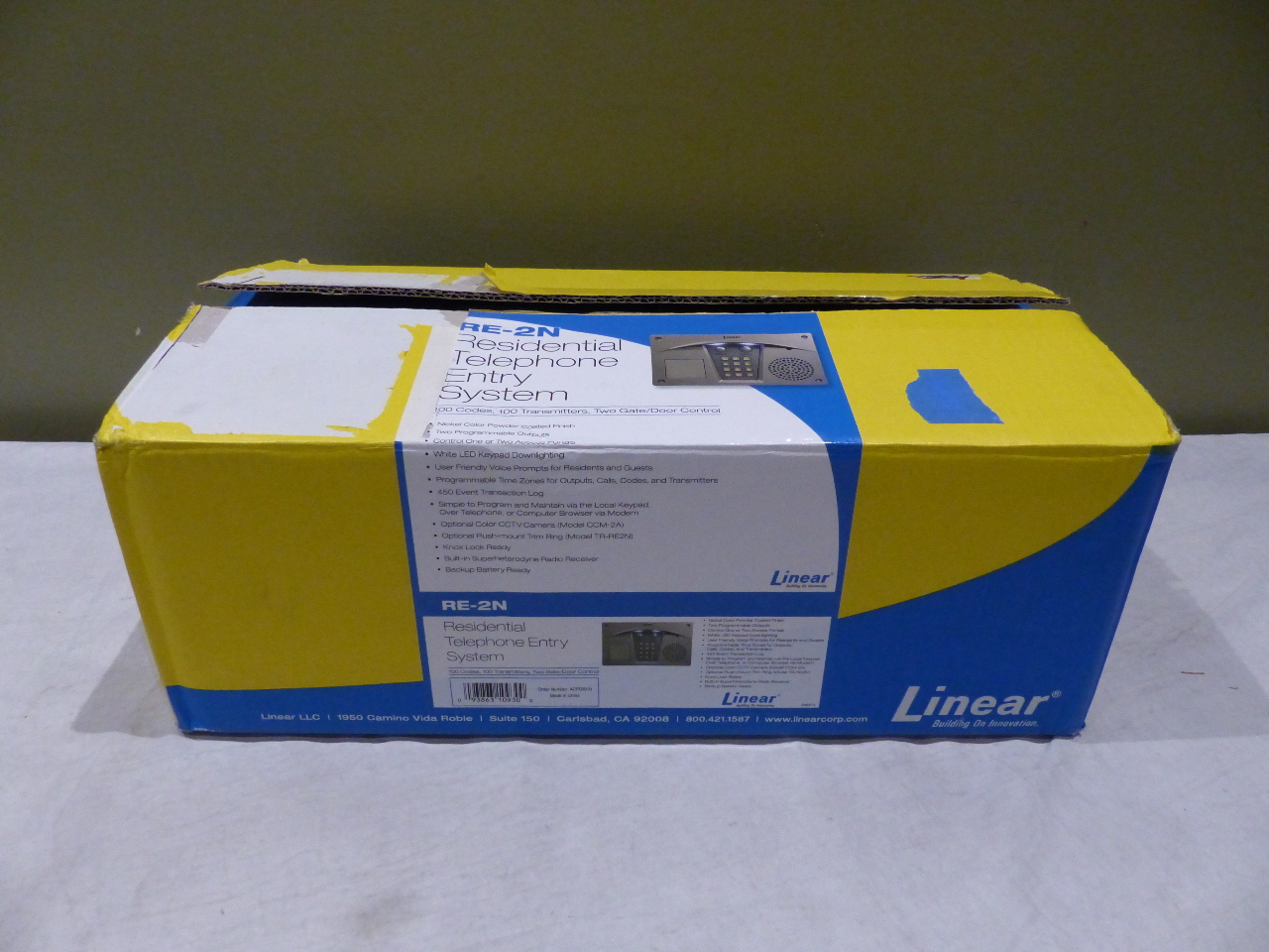 LINEAR RE2N RESIDENTIAL TELEPHONE ENTRY SYSTEM MDG Sales, LLC