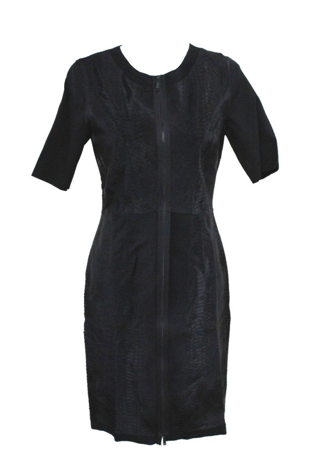 tahari black dress