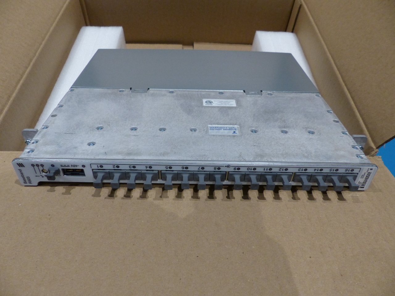 ERICSSON BASEBAND MODULE R503 KDU 137 949/1 16PORT RACK SYSTEM