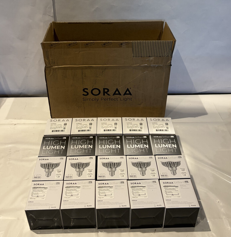LOT OF 20 SORAA BRILLIANT PAR30S LIGHT BULB LED SP30S-14-25D-827-H1