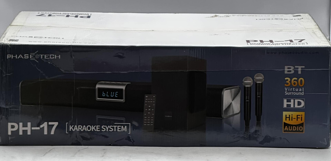 PHASETECH LIMITED EDITION PH-17 SOUNDBAR 1000W DESKTOP KARAOKE THEATER SURROUND