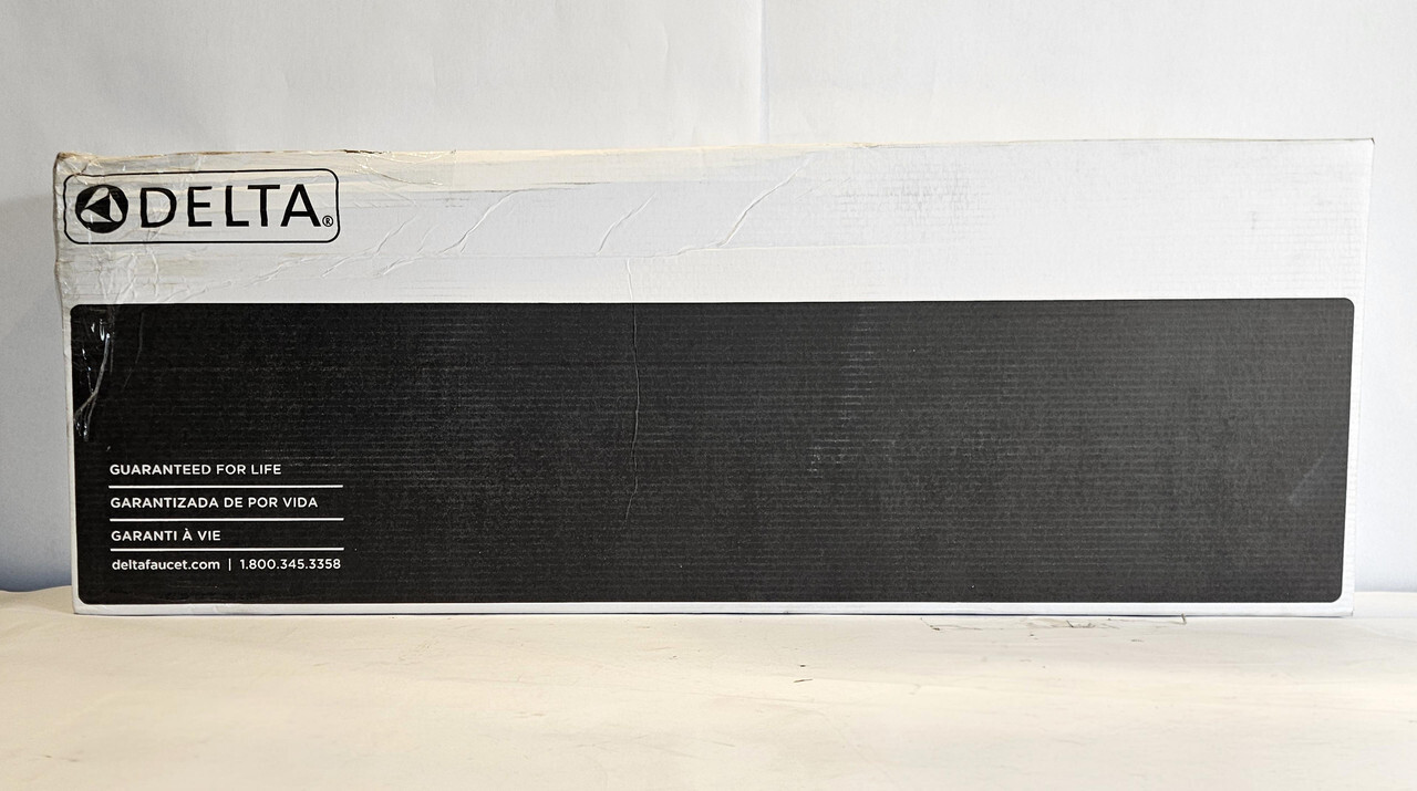 DELTA T4759-FL SINGLE HANDLE FLOOR MOUNT TUB FILLER TRIM W/HAND SHOWER IN CHROME