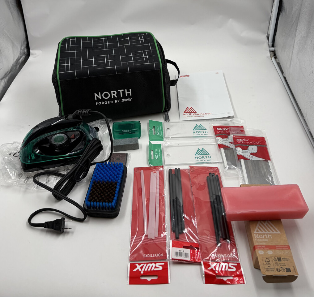 SWIX NORTH WAXING IRON FOR SKIS AND SNOWBOARDS WAX BRUSH SCRAPER EDGER T77110N0