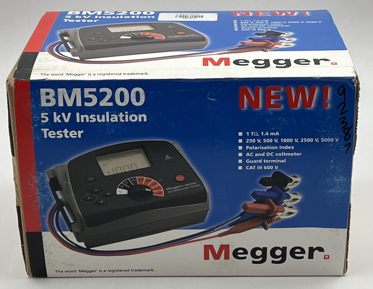 MEGGER BM200 5KV INSULATION TESTER 36MG30