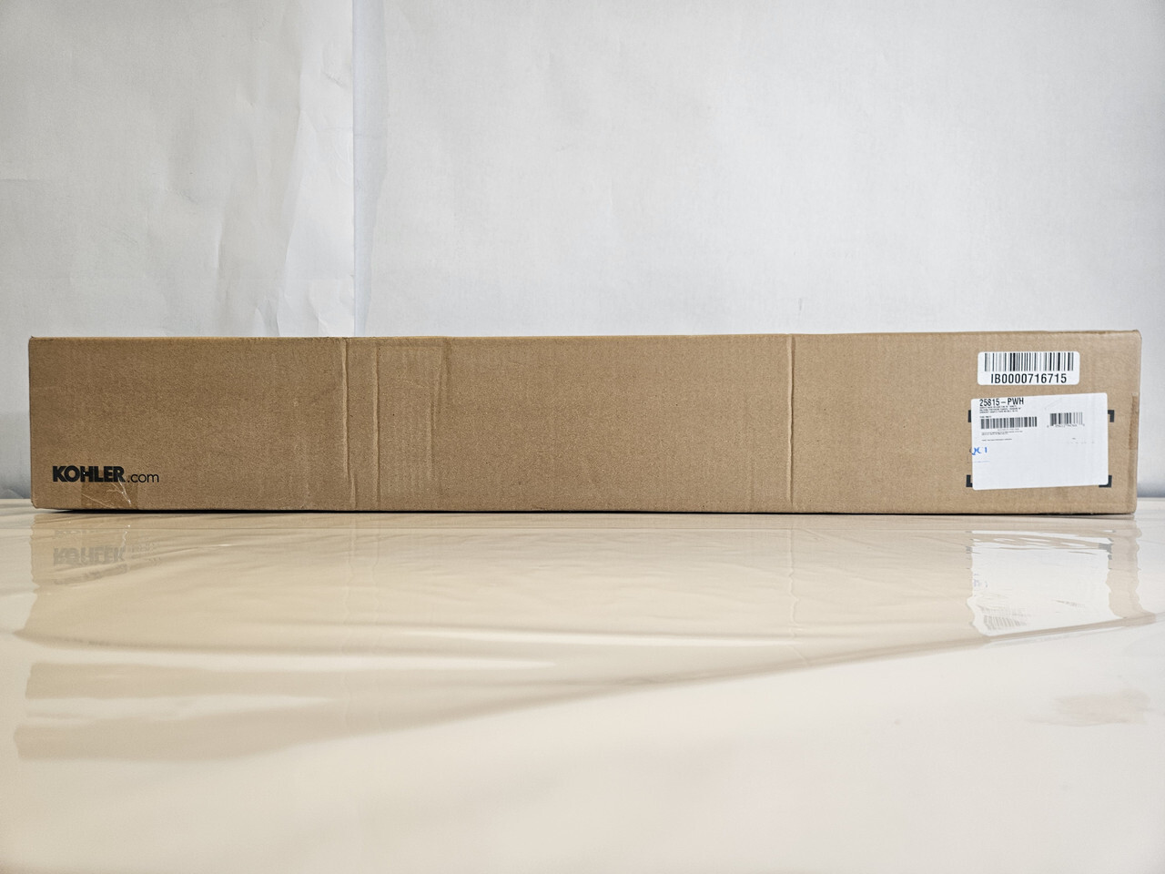 KOHLER 25815-PWH VANITY QUARTZ BACKSPLASH 4" X 30" PURE WHITE