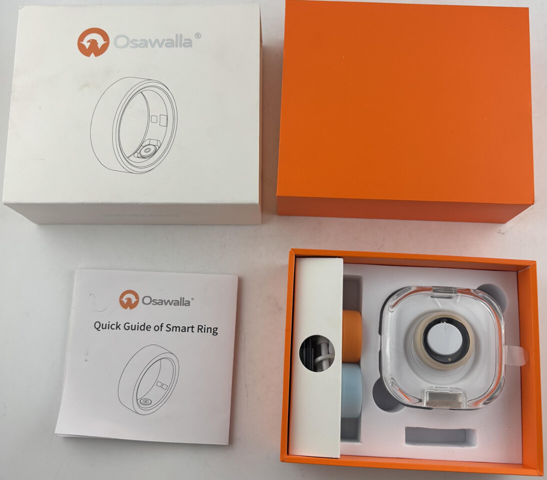 OSAWALLA SMART RING FITNESS/HEALTH TRACKER MULTICOLOR WATERPROOF IP68 SIZE 10