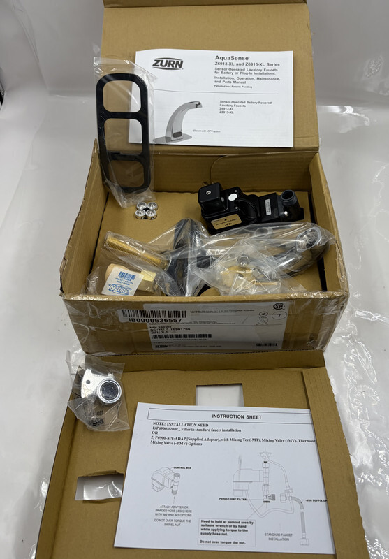 ZURN Z6915-XL AQUASENSE BATTERY POWERED FAUCET .05 GPM LAM FLOW CHROME