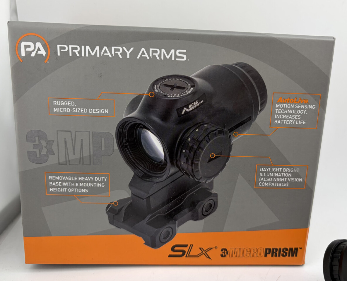 PRIMARY ARMS SLX3X MICROPRISM SCOPE GREEN ACSS RAPTOR RETICLE 5.56/.308 YD