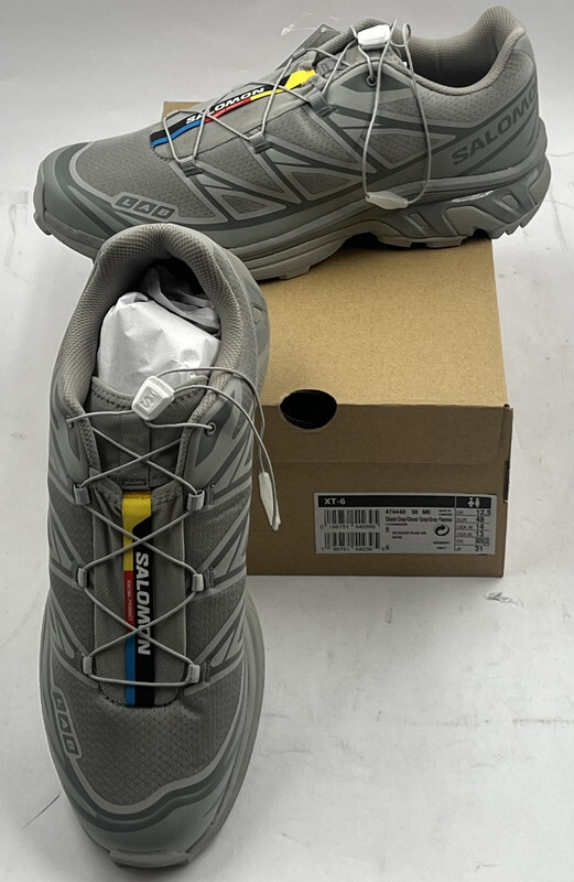 SALOMON XT-6 474448 GHOST GRAY/GRAY FLANNEL OUTDOOR SHOES SIZE M13 W14 EU48