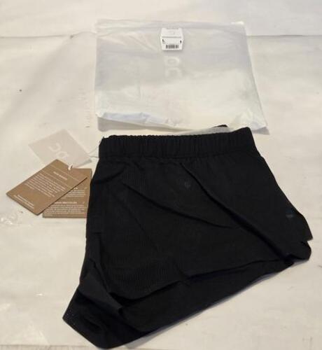ON RUNNING MENS RACE SHORTS BLACK SIZE L LARGE MENS RUNNING ACTIVEWEAR 115.00131