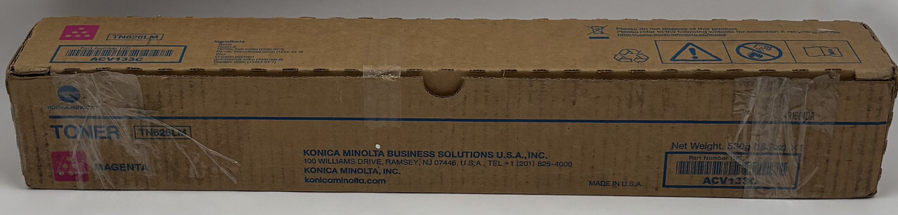 KONICA MINOLTA TN626LM ACV133C GENUINE MAGENTA TONER CARTRIDGE