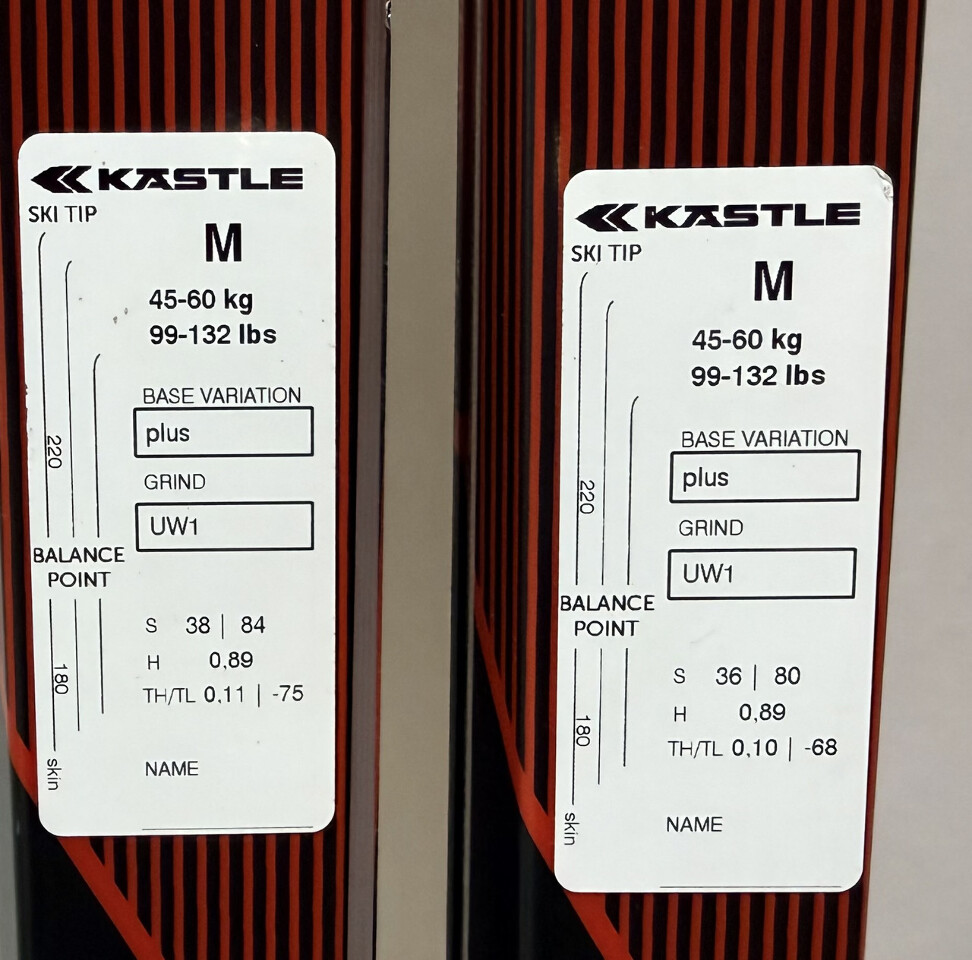 KASTLE RX10 188 CLASSIC SKIN MEDIUM 188CM ROTTEFELLA XCELERATOR BINDING SKIS