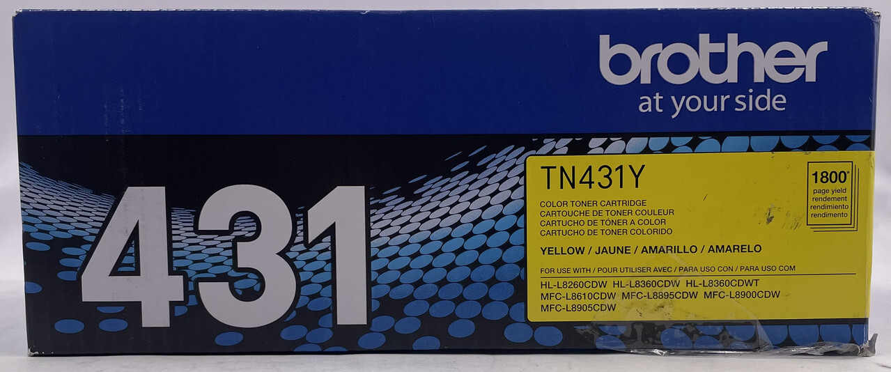 BROTHER 431 GENUINE TN431Y YELLOW COLOR TONER CARTRIDGE