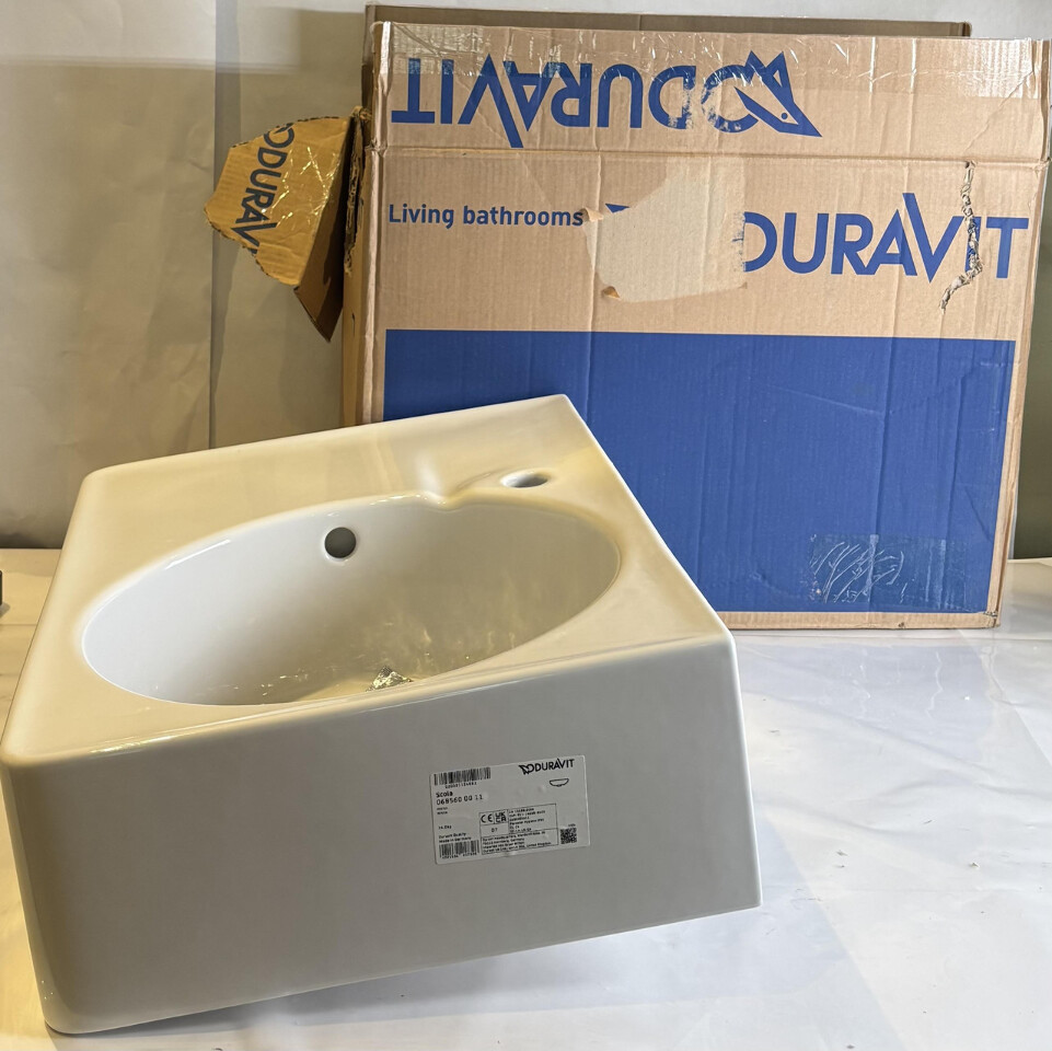 DURAVIT SCOLA 0685600011 WASHBASIN WHITE BATHROOM SINK 24 1/4" 068560