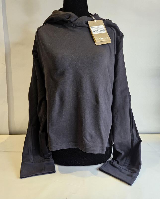 ON RUNNING 1WE30100553 STUDIO HOODIE PULLOVER BLACK WOMEN'S SWEATSHIRT XXL