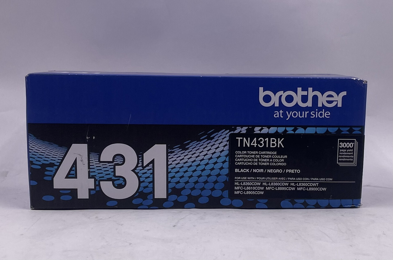BROTHER 431 GENUINE TN431BK BLACK COLOR TONER CARTRIDGE
