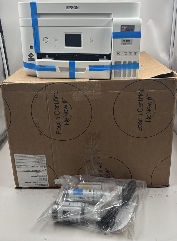 EPSON ECOTANK ET-4850 C611B MULTIFUNCTION PRINTER WHITE INKJET