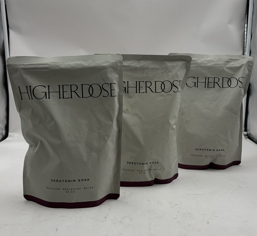 LOT OF 3 HIGHERDOSE SEROTONIN SOAK 32OX RECOVER REPLENISH MFG DATE 1/21/2026