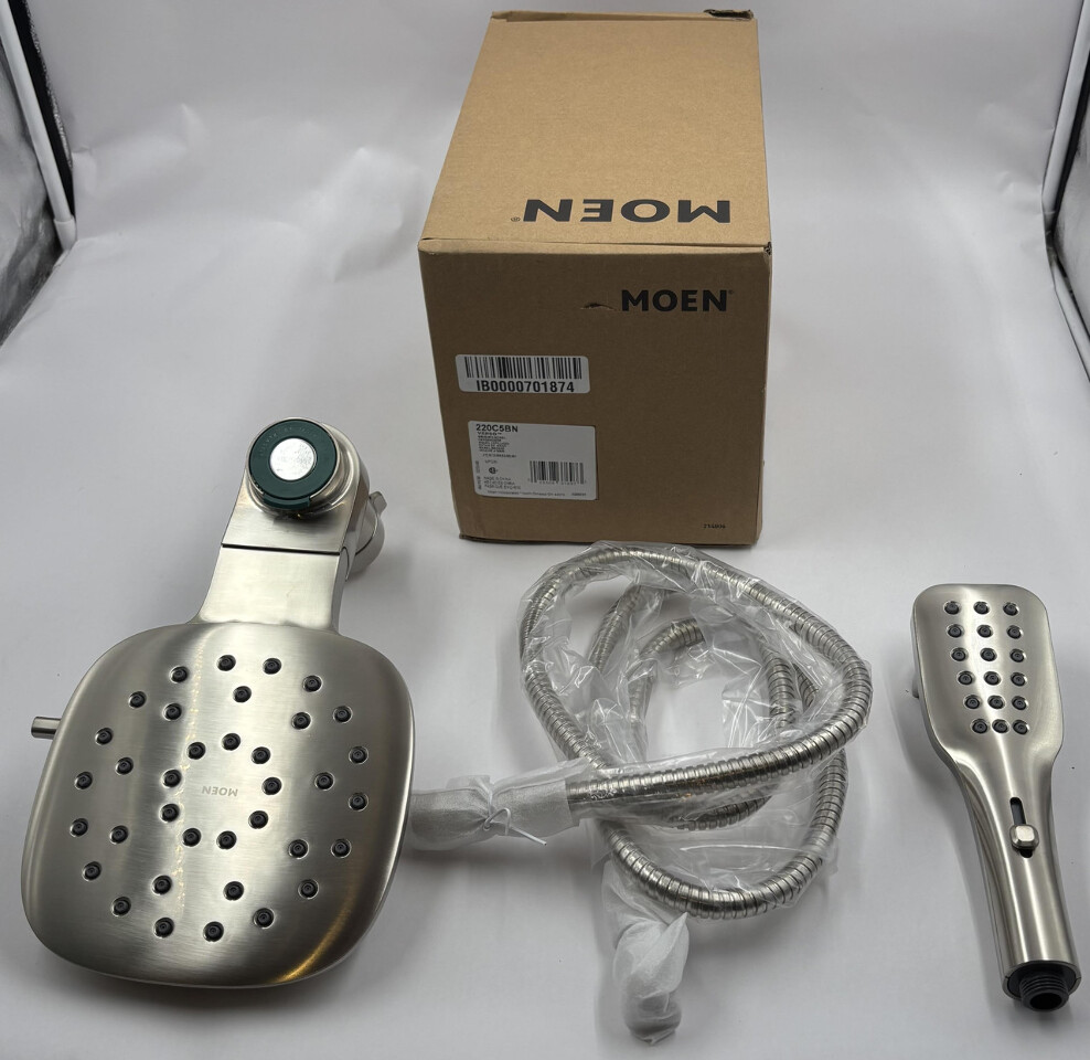 MOEN VERSO MAGNETIC DOCKING HANDHELD SHOWER 220C5BN BRUSHED NICKEL