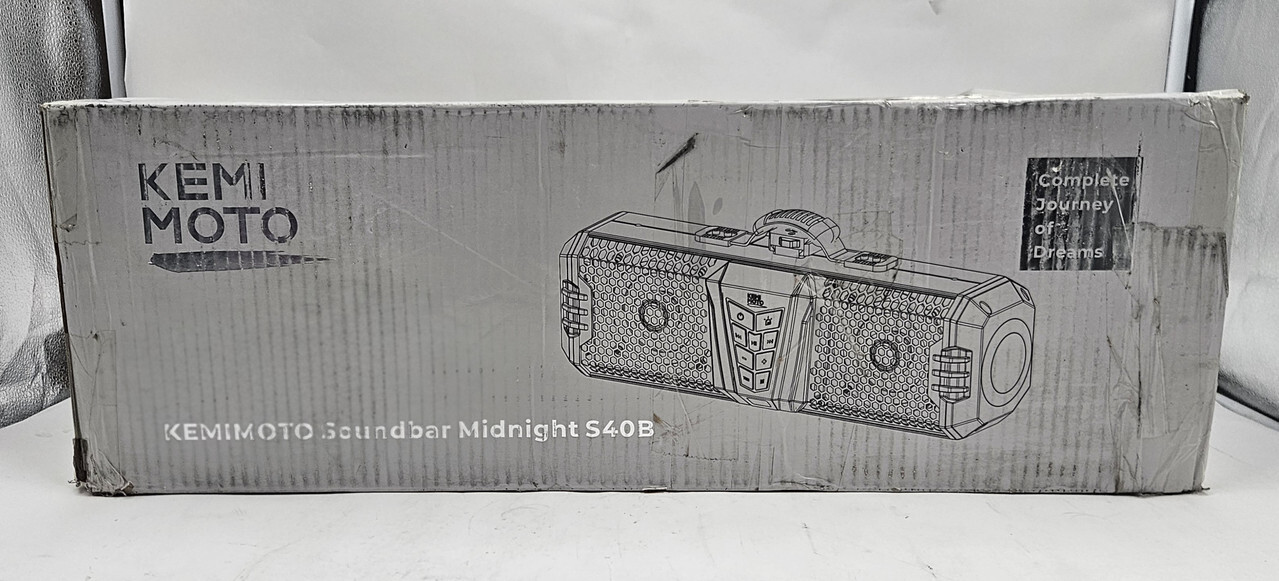 KEMIMOTO KM-MIDNIGHT S40B 16" MIDNIGHT S40B UTV SOUND BAR W/ BUILT-IN BATTERY