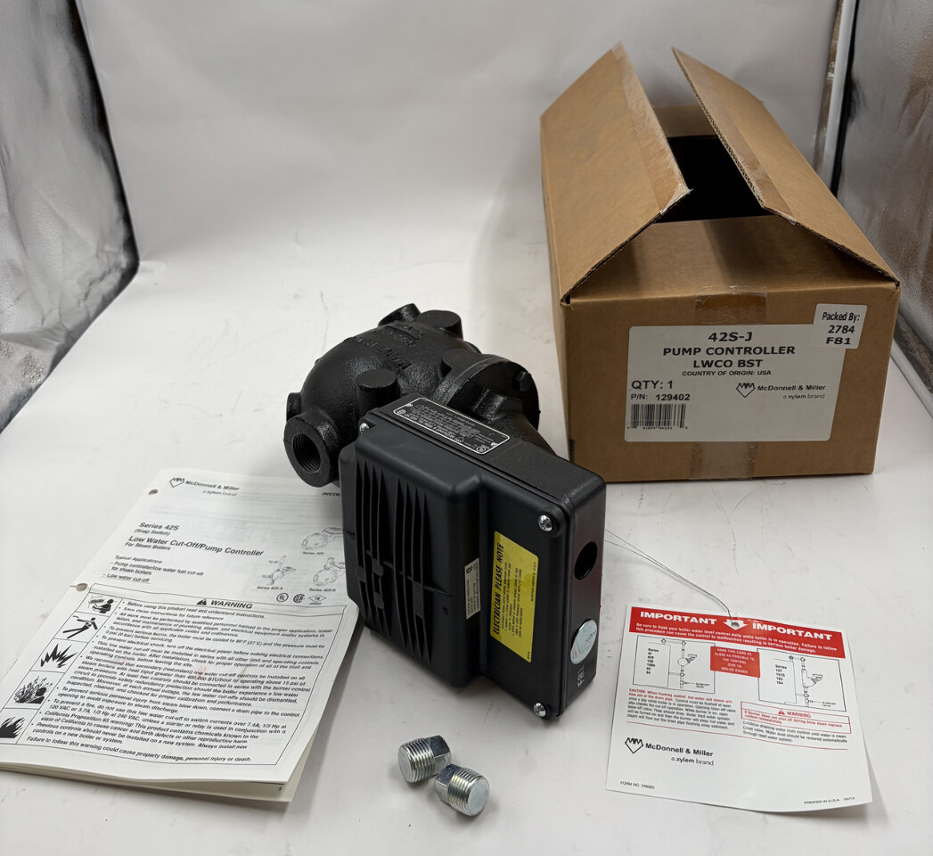 MCDONNELL & MILLER 42S-J PUMP CONTROLLER AND LOW WATER CUT OFF BST 129402