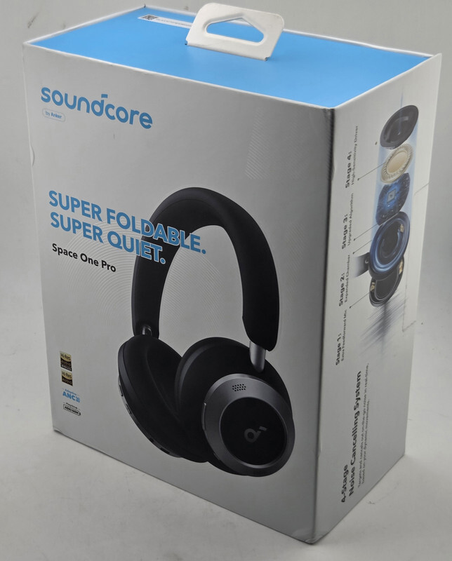 SOUNDCORE A3062 SPACE ONE PRO NOISE CANCELING BLUETOOTH HEADPHONES JET BLACK