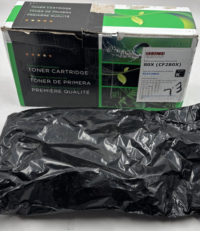 REACH TECHNOLOGIES 80X CF280X TONER REPLACEMENT CARTRIDGE BLACK K RTCF280X