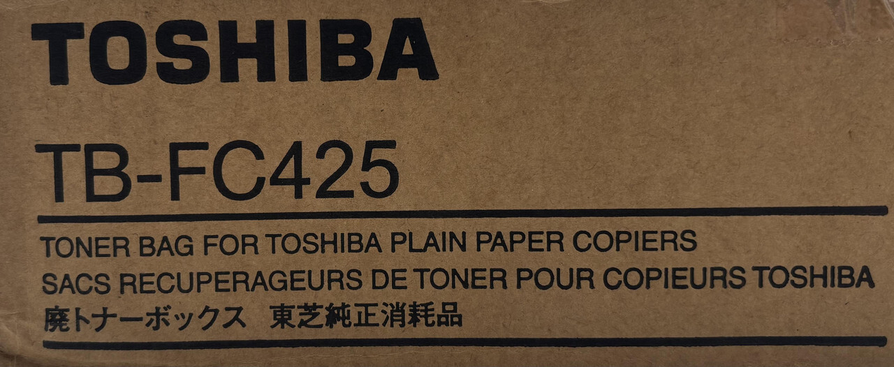 TOSHIBA TB-FC425 6AG00009839 TONER BAG FOR PLAIN PAPER COPIERS
