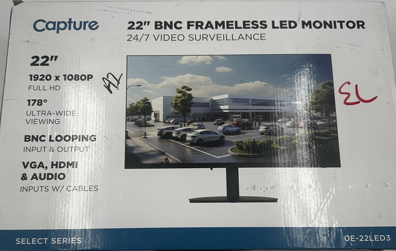 CAPTURE OE-22LED3 22" SELECT SERIES BNC FRAMELESS LED MONITOR