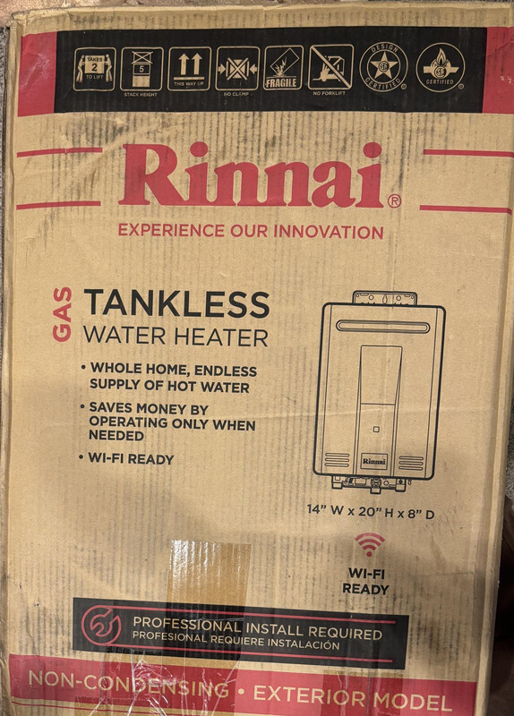 RINNAI V53DEP TANKLESS WATER HEATER GAS 