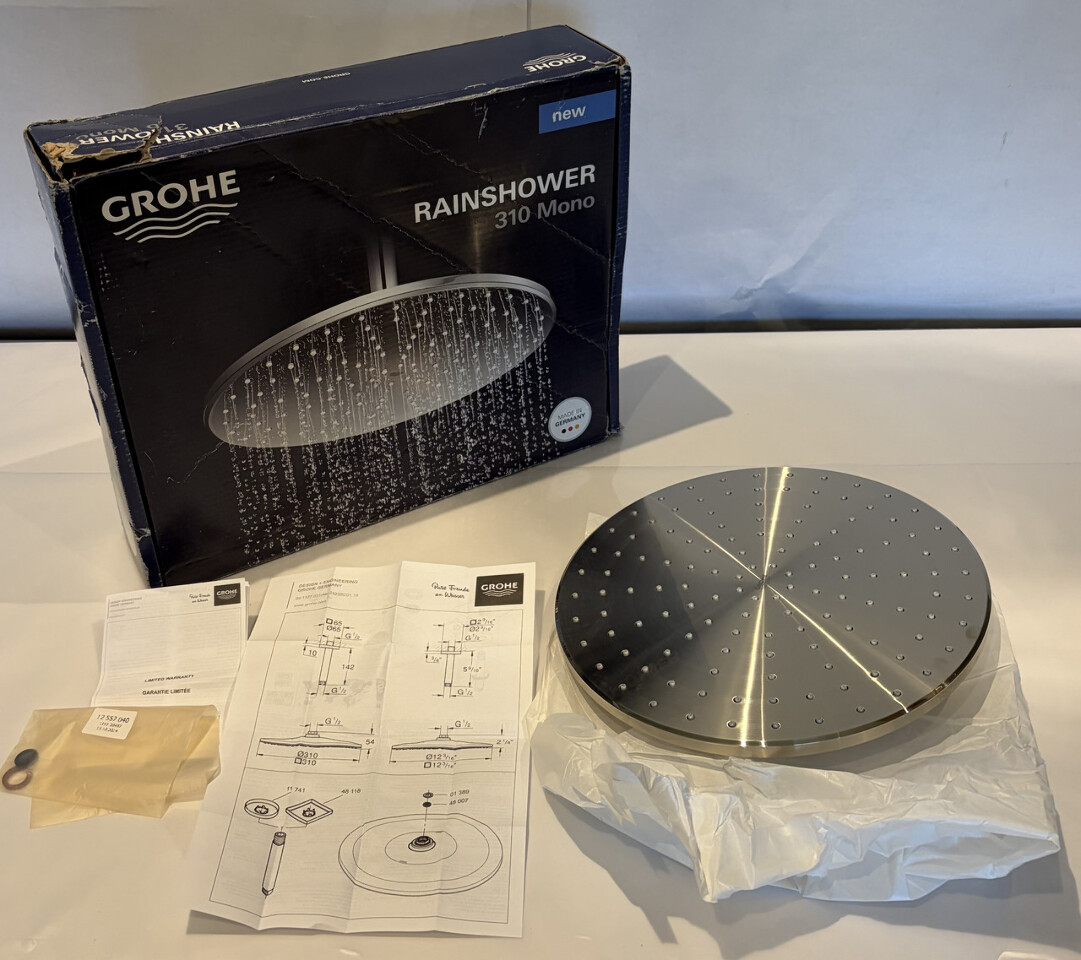 GROHE 310 MONO RAINSHOWER SINGLE FUNCTION SHOWERHEAD 26569ENO BRUSHED NICKEL