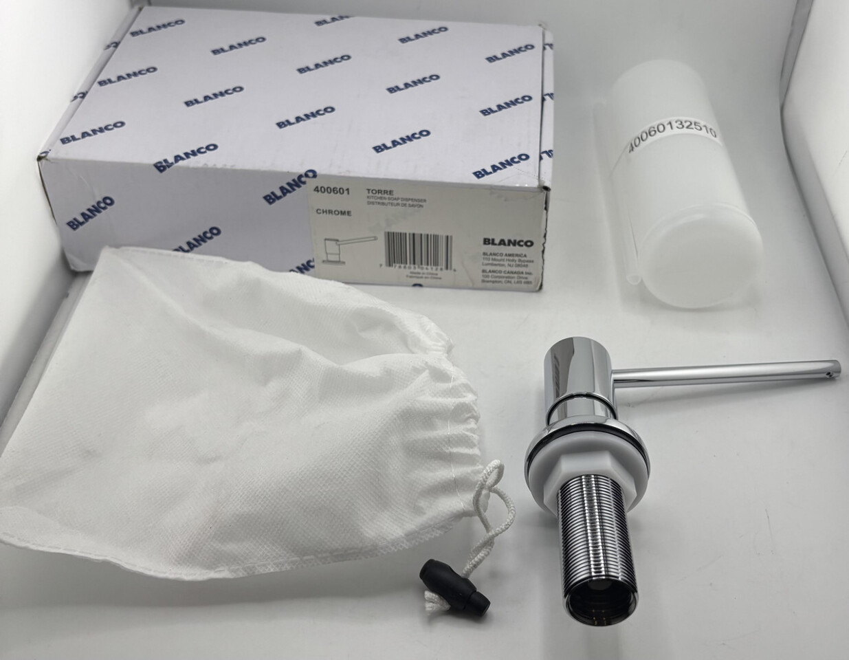 BLANCO TORRE 400601 CHROME KITCHEN SOAP DISPENSER